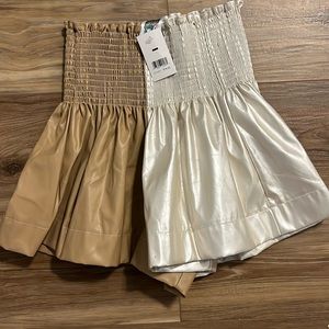 NWT Queen of Sparkles leather shorts